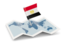 Egypt. Flag pin with map. Download icon.