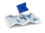 European Union. Flag pin with map. Download icon.