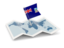 Falkland Islands. Flag pin with map. Download icon.