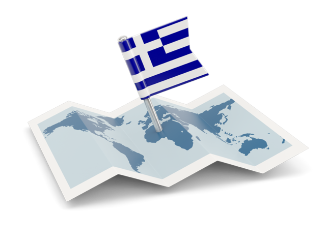 Flag pin with map. Download flag icon of Greece at PNG format