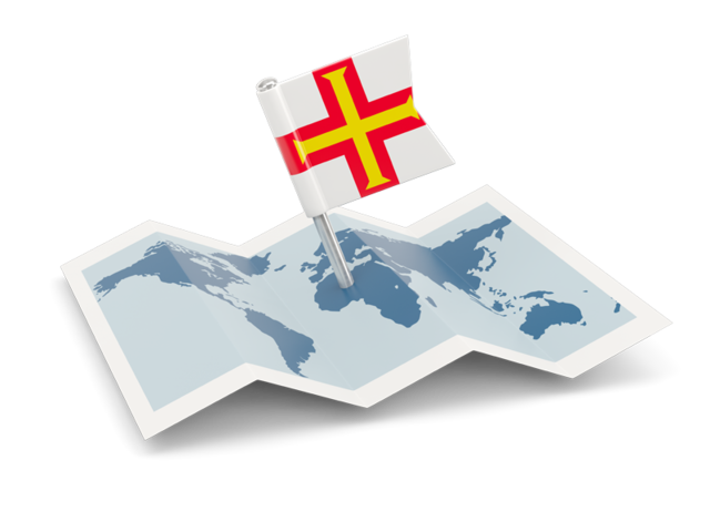 Flag pin with map. Download flag icon of Guernsey at PNG format