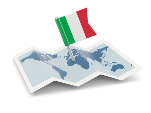Flag pin with map. Download flag icon of Italy at PNG format