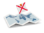 Jersey. Flag pin with map. Download icon.