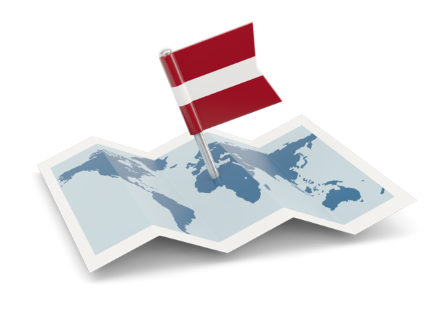 Flag pin with map. Download flag icon of Latvia at PNG format