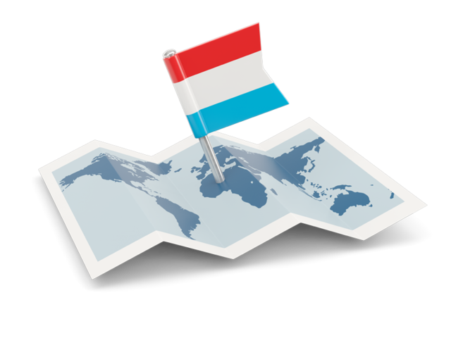 Flag pin with map. Download flag icon of Luxembourg at PNG format