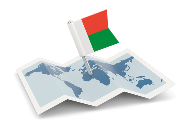 Flag pin with map. Download flag icon of Madagascar at PNG format