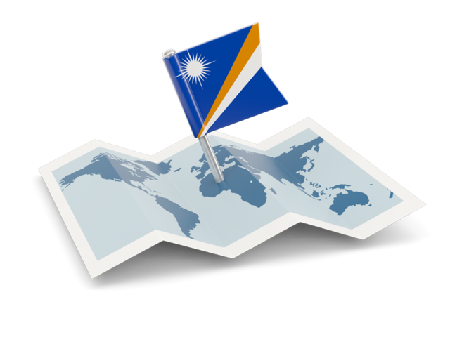Flag pin with map. Download flag icon of Marshall Islands at PNG format