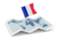 Mayotte. Flag pin with map. Download icon.