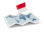 Monaco. Flag pin with map. Download icon.