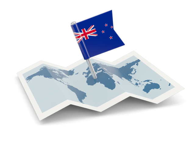 Flag pin with map. Download flag icon of New Zealand at PNG format