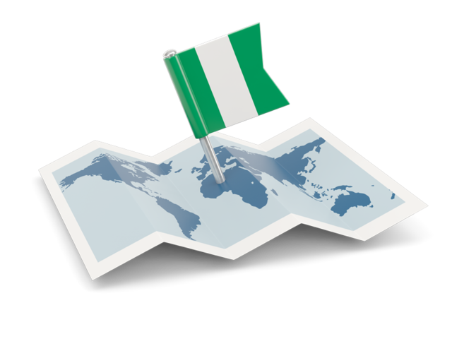 Flag pin with map. Download flag icon of Nigeria at PNG format