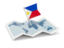 Philippines. Flag pin with map. Download icon.