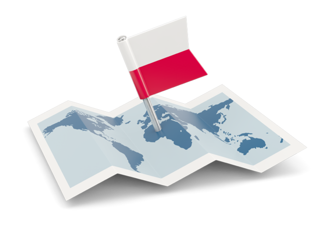 Flag pin with map. Download flag icon of Poland at PNG format