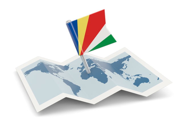 Flag pin with map. Download flag icon of Seychelles at PNG format