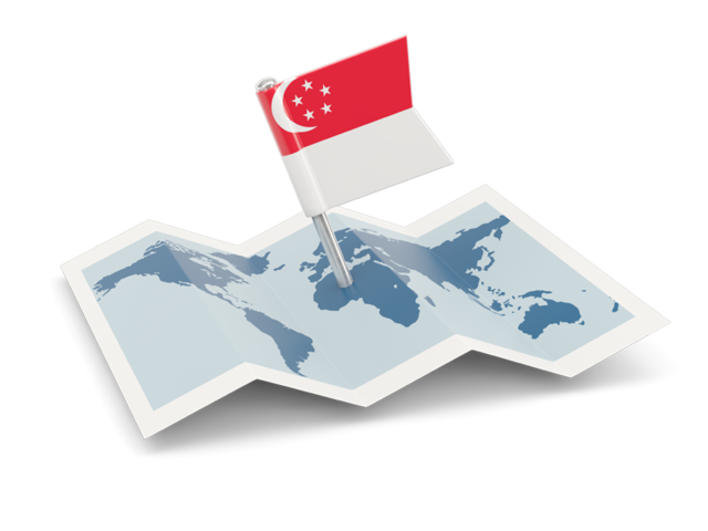 Flag pin with map. Download flag icon of Singapore at PNG format