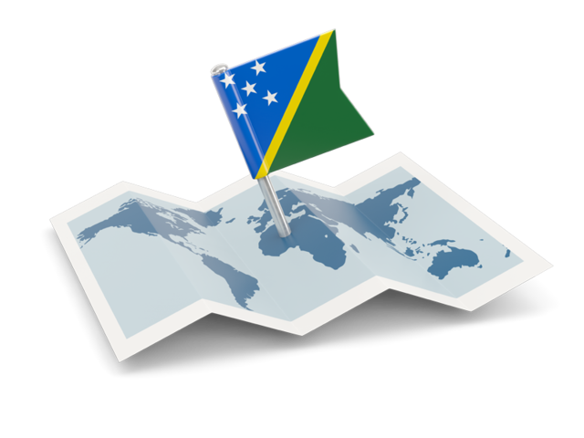Flag pin with map. Download flag icon of Solomon Islands at PNG format
