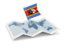 Swaziland. Flag pin with map. Download icon.