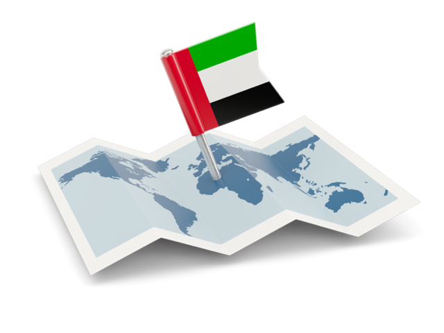 Flag pin with map. Download flag icon of United Arab Emirates at PNG format