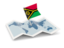 Vanuatu. Flag pin with map. Download icon.