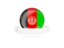 Afghanistan. Flag with empty ribbon. Download icon.