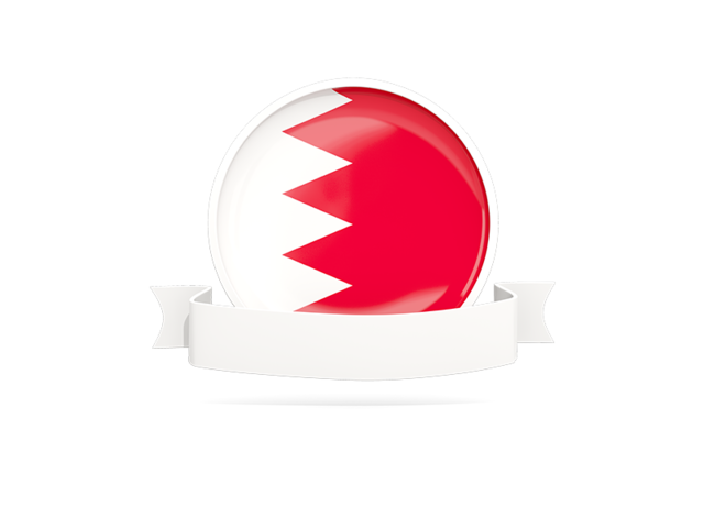 Flag with empty ribbon. Download flag icon of Bahrain at PNG format