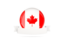 Canada. Flag with empty ribbon. Download icon.