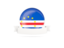 Cape Verde. Flag with empty ribbon. Download icon.