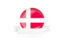 Denmark. Flag with empty ribbon. Download icon.