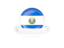 El Salvador. Flag with empty ribbon. Download icon.