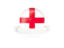 England. Flag with empty ribbon. Download icon.