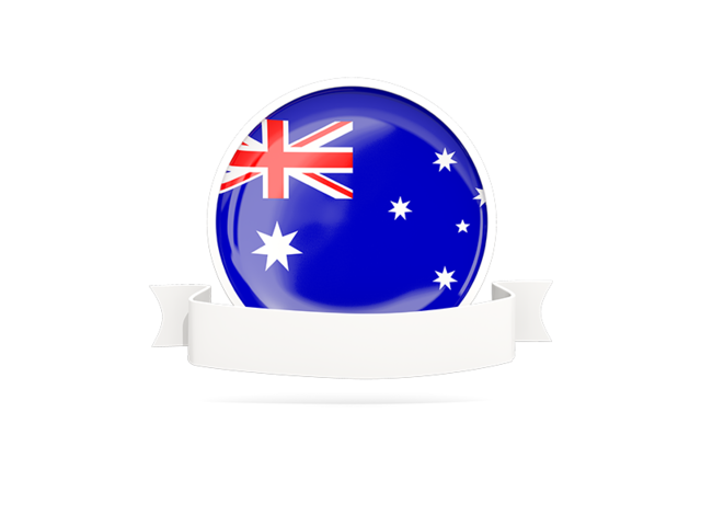 Flag with empty ribbon. Download flag icon of Heard Island at PNG format