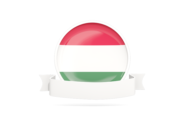 Flag with empty ribbon. Download flag icon of Hungary at PNG format