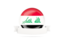 Iraq. Flag with empty ribbon. Download icon.