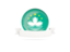 Macao. Flag with empty ribbon. Download icon.