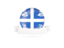 Martinique. Flag with empty ribbon. Download icon.