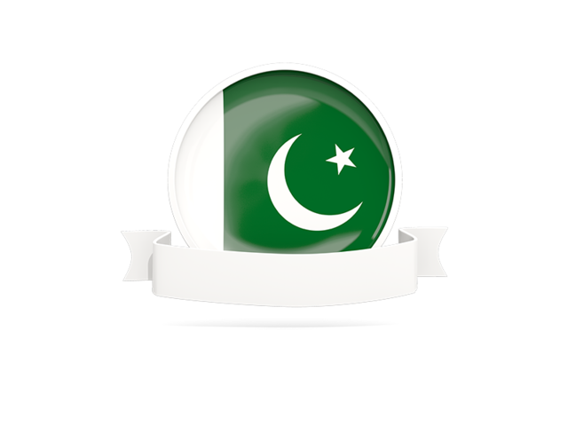 Flag with empty ribbon. Download flag icon of Pakistan at PNG format