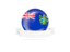 Pitcairn Islands. Flag with empty ribbon. Download icon.