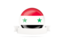 Syria. Flag with empty ribbon. Download icon.