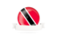 Trinidad and Tobago. Flag with empty ribbon. Download icon.