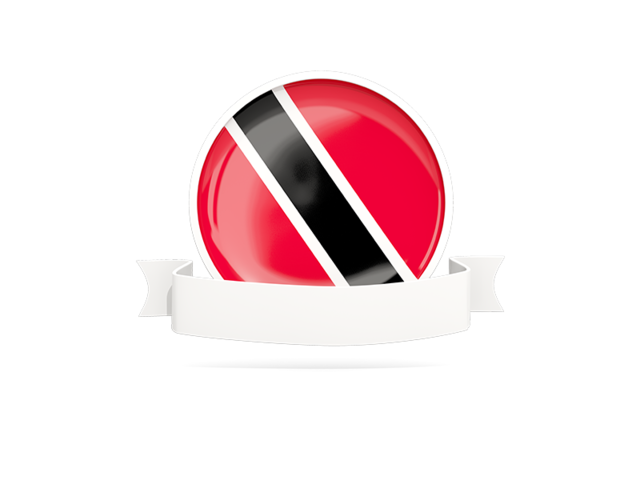 Flag with empty ribbon. Download flag icon of Trinidad and Tobago at PNG format