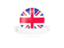 United Kingdom. Flag with empty ribbon. Download icon.