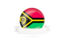 Vanuatu. Flag with empty ribbon. Download icon.