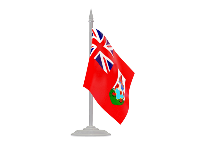 Flag with flagpole. Download flag icon of Bermuda at PNG format