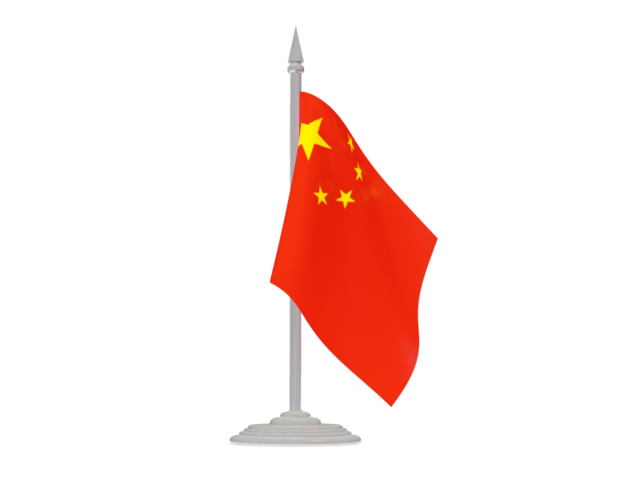 Flag with flagpole. Download flag icon of China at PNG format