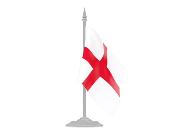 Flag with flagpole. Download flag icon of England at PNG format