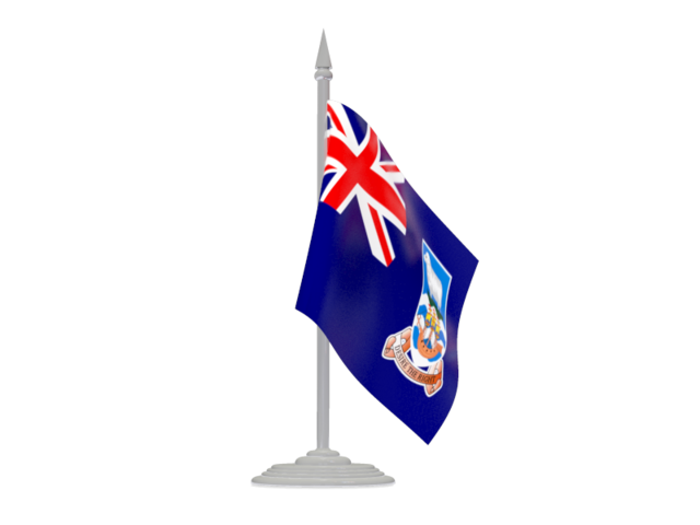 Flag with flagpole. Download flag icon of Falkland Islands at PNG format