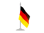 Germany. Flag with flagpole. Download icon.