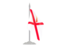 Jersey. Flag with flagpole. Download icon.