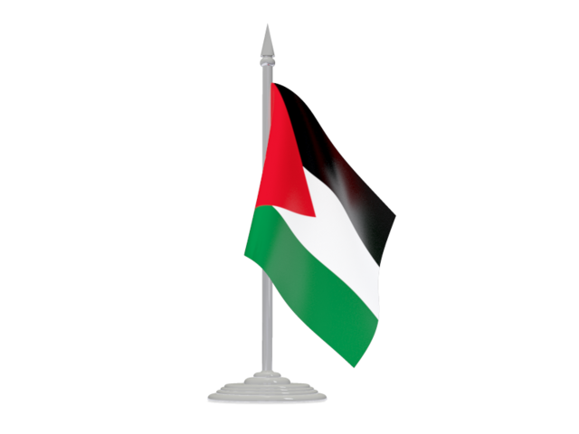 Flag with flagpole. Download flag icon of Jordan at PNG format