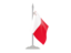 Malta. Flag with flagpole. Download icon.